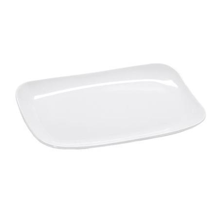 G.E.T. ENTERPRISES 13 in x 7 3/4 in White Siciliano Platter, PK12 CS-6105-W